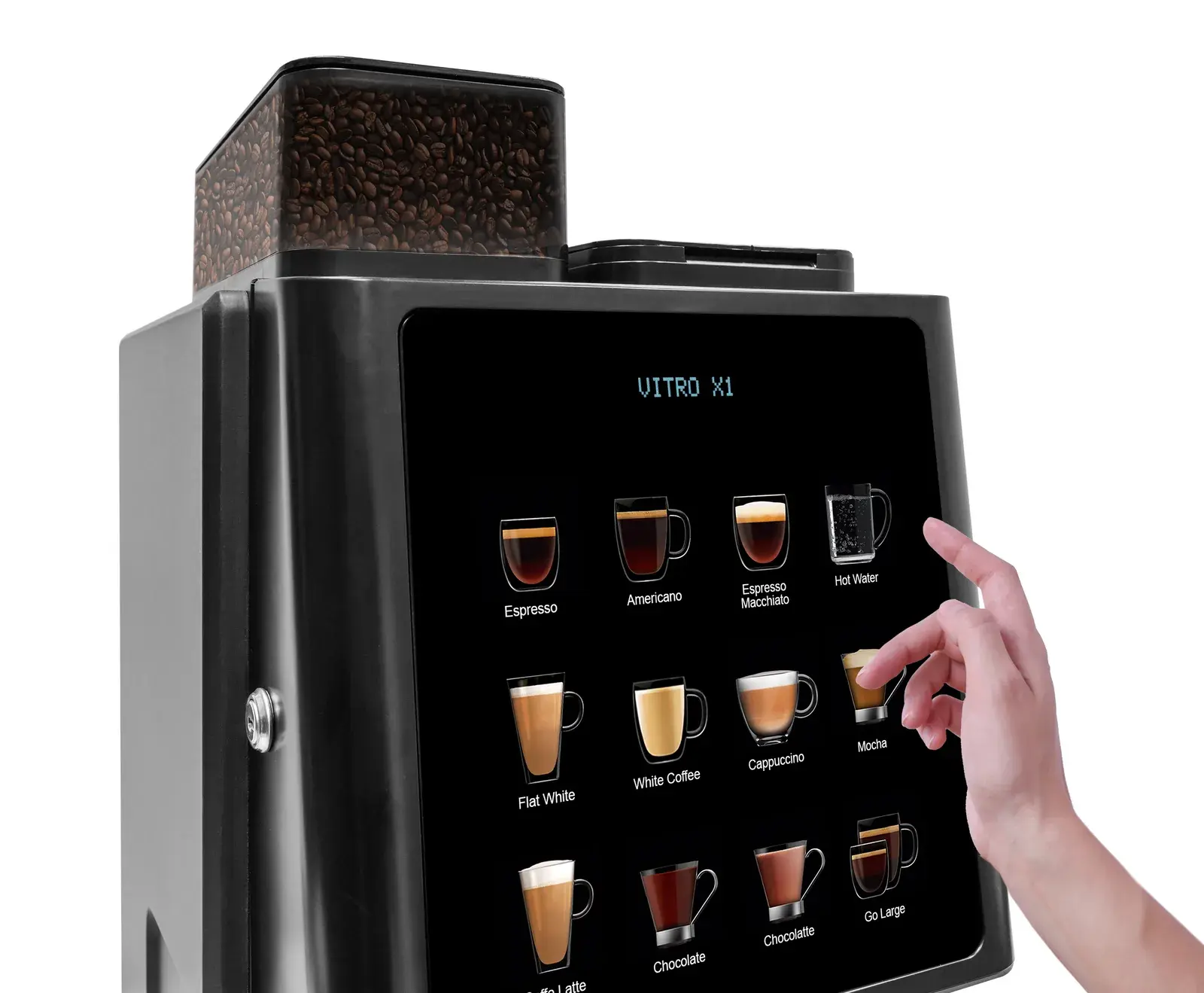 Coffetek Vitro X1 selection panel detail