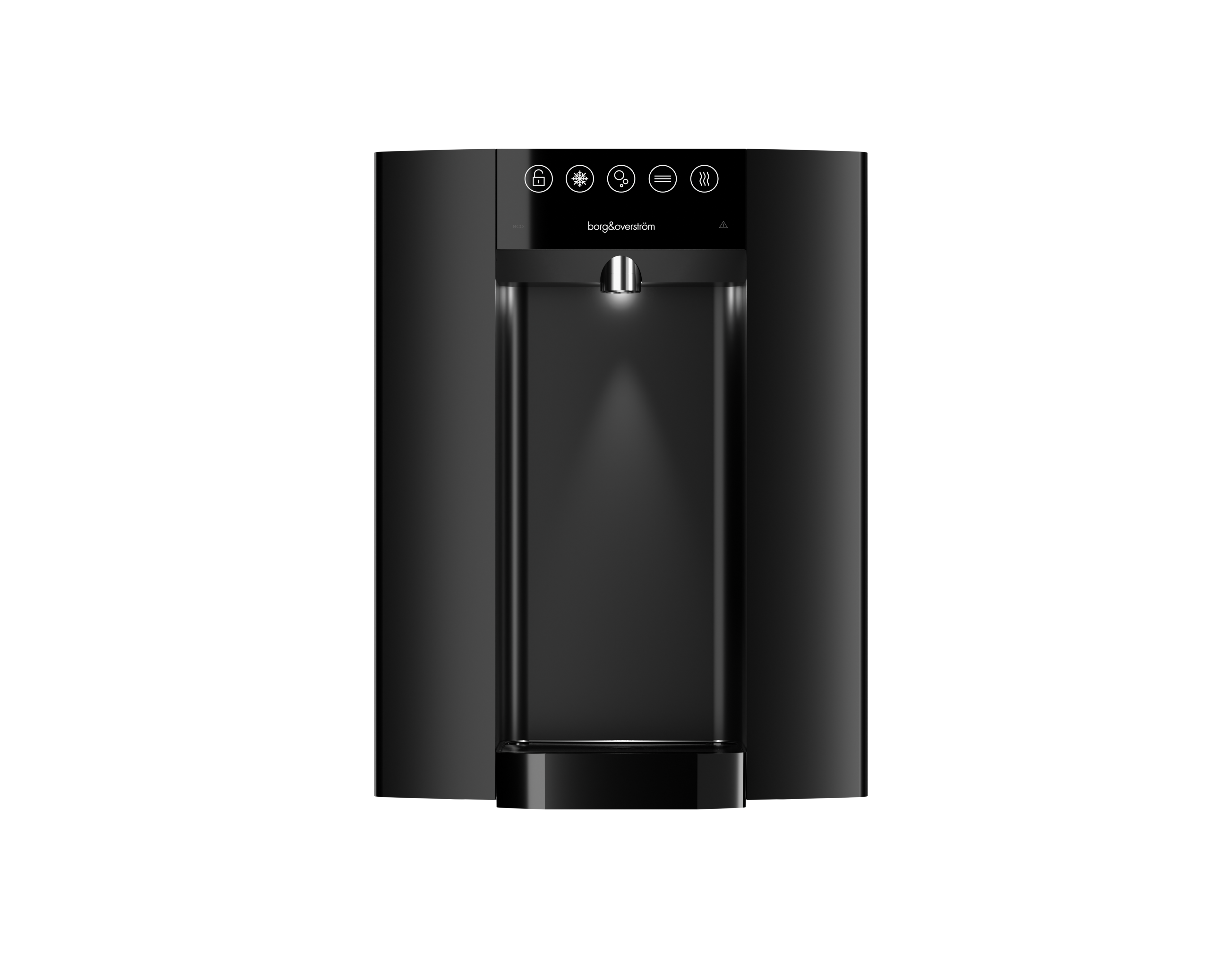 Borg & Overstrom E6 floor-standing water dispenser, front view