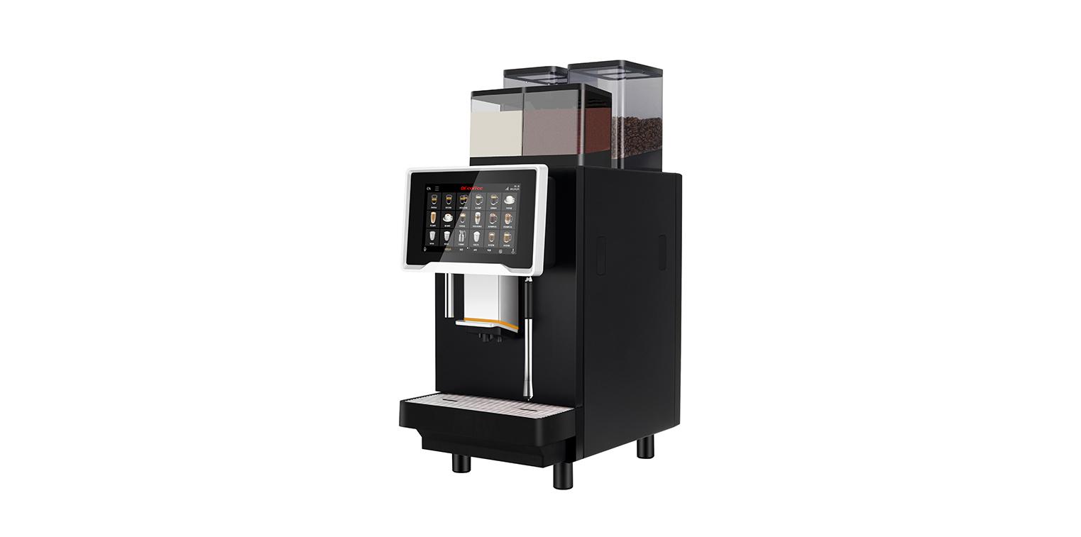 Dr Coffee F30 bean-to-cup coffee machine, right side angle