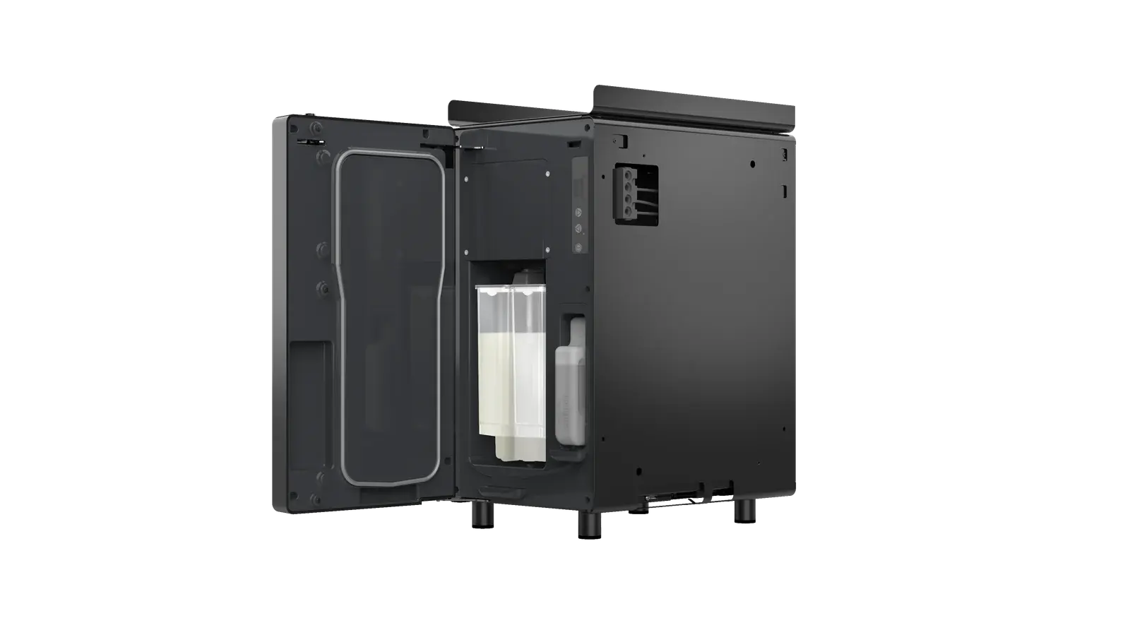 Franke A Line A600 with service door open showing internal layout
