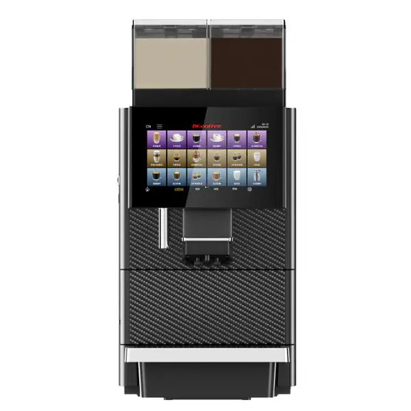 Dr Coffee T200 compact bean-to-cup coffee machine, front view
